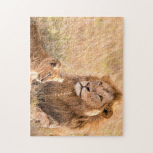 Puzzle Beau Lion et Cub