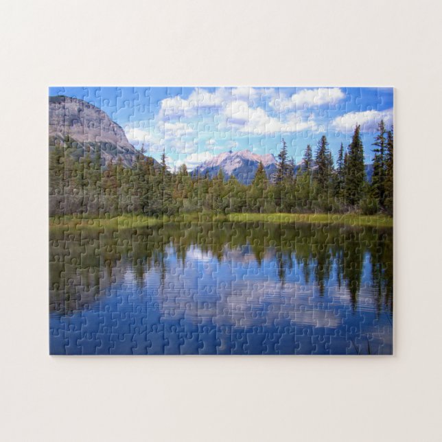 Puzzle Beau paysage de lac (Horizontal)
