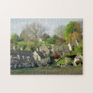 Puzzle Beau Pittoresque Bibury, Cotswolds, Royaume-Uni