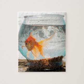 Puzzle Beau poisson rouge fantastique dans le bol par Oce