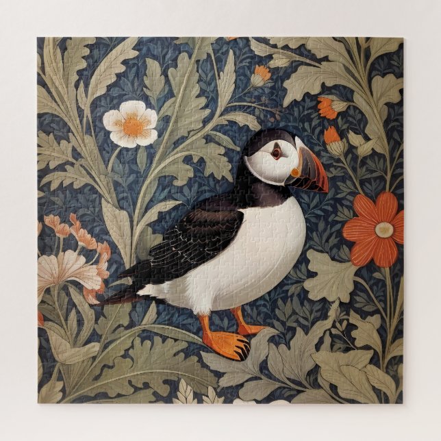 Puzzle Beau Puffin William Morris Inspiré (Vertical)