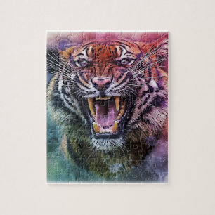 Puzzle Beau tigre Bengale en croissance