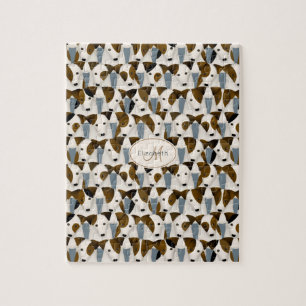 Puzzle Beaucoup de Jack Russell Terriers mignon chien mot