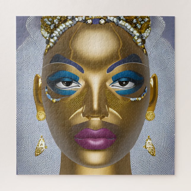 Puzzle Beauté africaine sophistiquée : Mois de l'histoire (Vertical)