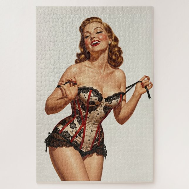 Puzzle Beauté des épingles rétro 50's (Vertical)