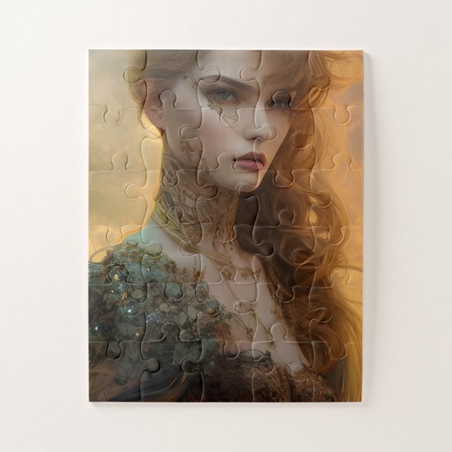 Puzzle Beauté exquise IA Art généré (Vertical)