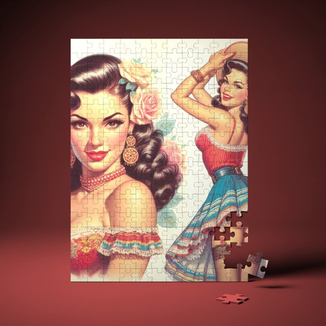 Puzzle Beauté rétro Femme mexicaine (Créateur téléchargé)