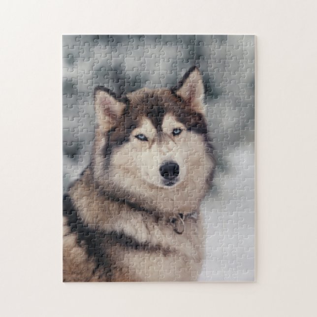 Puzzle Beautiful Husky in the Outdoors (Vertical)