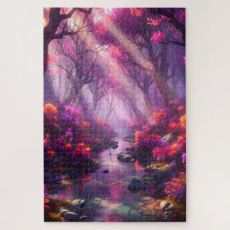Puzzle Beautiful Purple Forest 