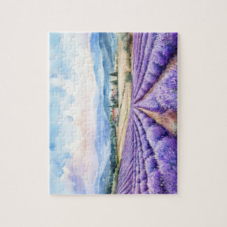 Puzzle Beaux champs de lavande