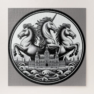 Puzzle "Beaux chevaux mystiques" 17