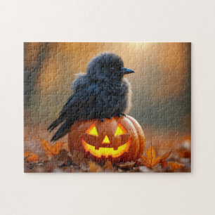 Puzzle Bébé Crow et Jack-O-Lantern
