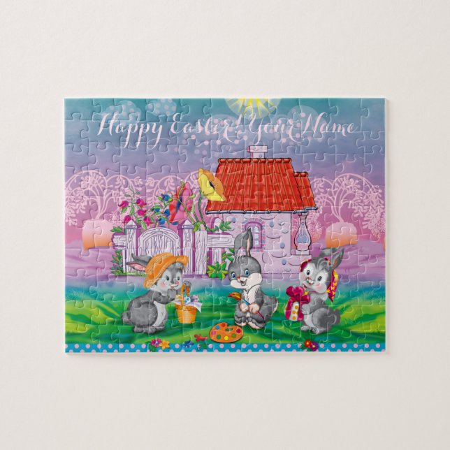 Puzzle Bébé lapin petit (Horizontal)