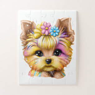 Puzzle Bébé mignon et adorable Yorkie