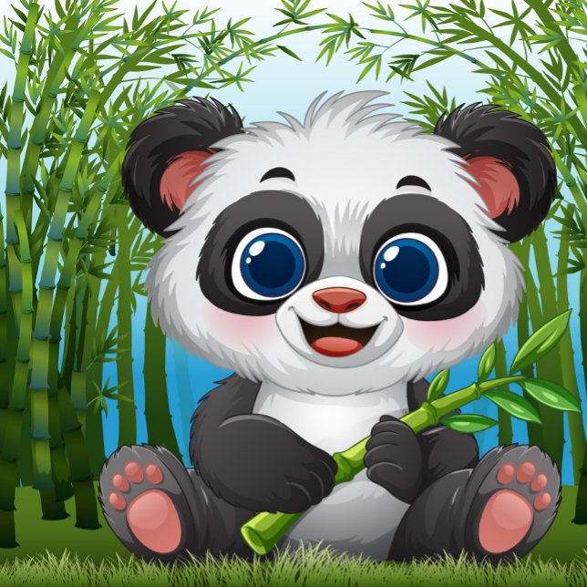 Puzzle Bébé Panda  (Cute Panda Looking for Food!)