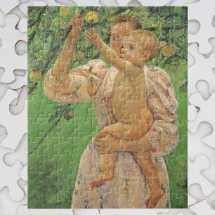 Puzzle Bébé tendant la main vers une pomme de Mary Cassat