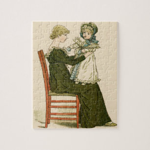 Puzzle Bébé victorien Mère Greenaway