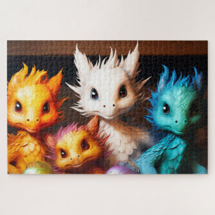Puzzle Bébés dragons