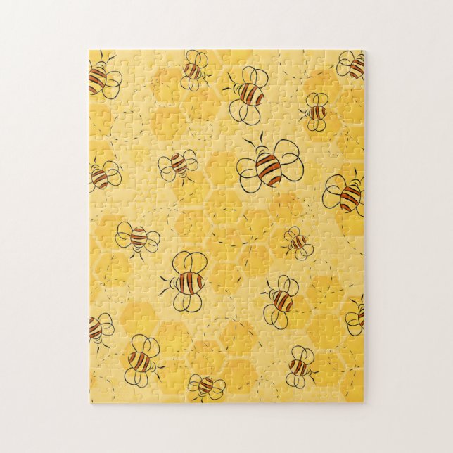 Puzzle Bee Buzzing Honey Bees mignonne (Vertical)