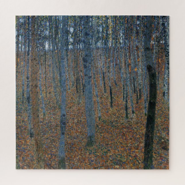 Puzzle Beech Grove I by Gustav Klimt (Vertical)
