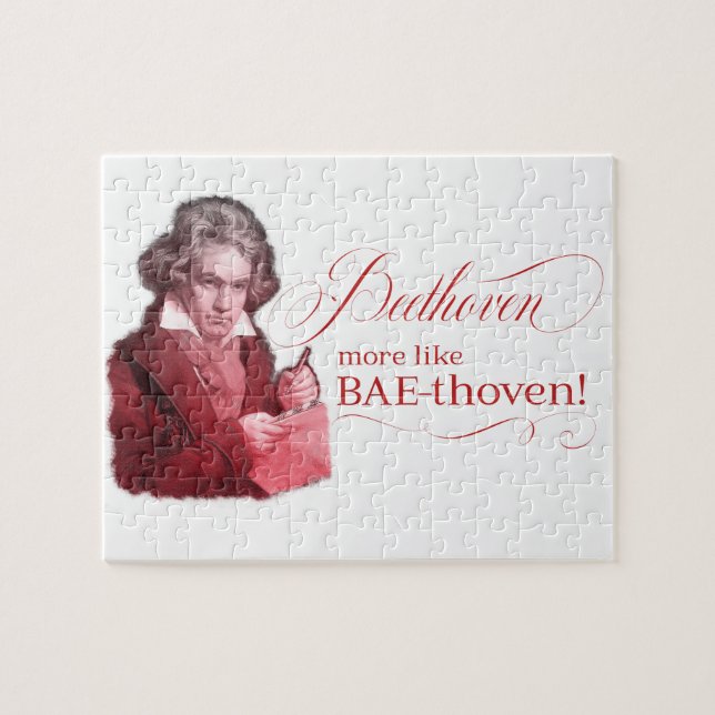 Puzzle Beethoven BAEthoven Classical Composer Pun (Horizontal)