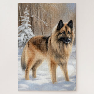 Puzzle Belge Tervuren Laissons neiger Noël