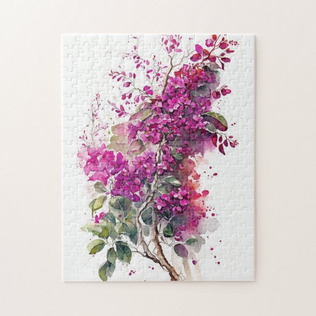 Puzzle Belle aquarelle de Bougainvilliers (Vertical)