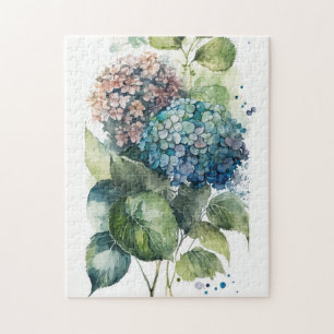 Puzzle Belle aquarelle Hydrangeas