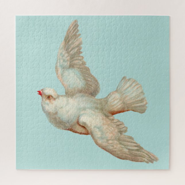 Puzzle belle colombe blanche (Vertical)