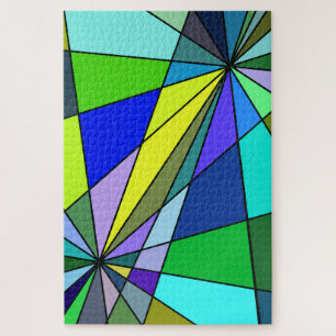 Puzzle Belle conception graphique Comme du verre de coule