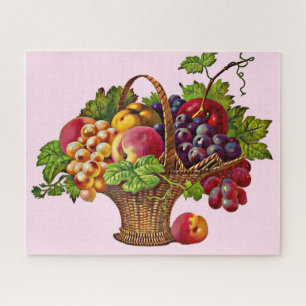 Puzzle belle corbeille de fruits victoriens