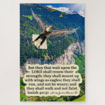 Belle Écriture d'aigle Isaïe 40:31