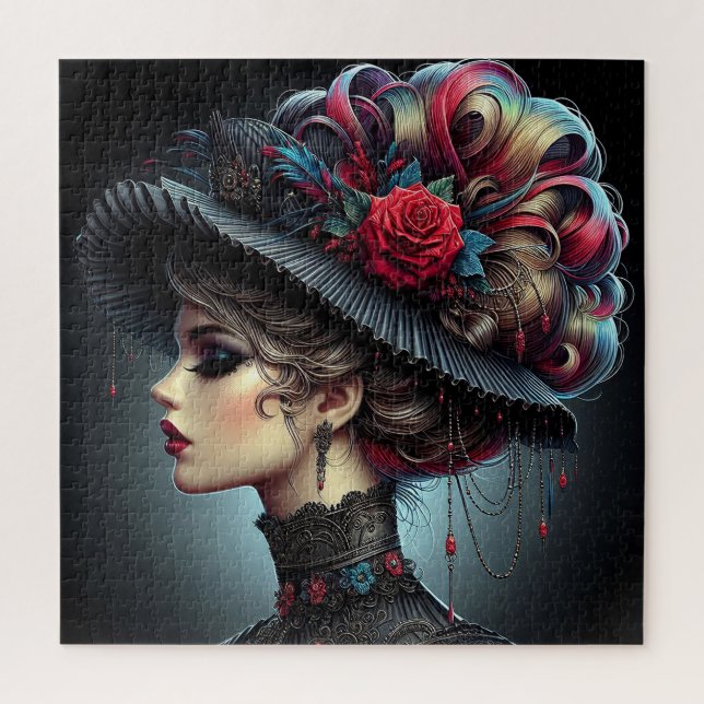 Puzzle Belle Élégante Femme (Vertical)