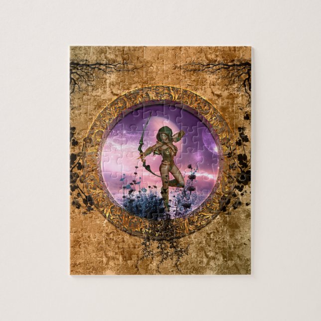 Puzzle Belle fée avec la flèche et l'arc (Vertical)