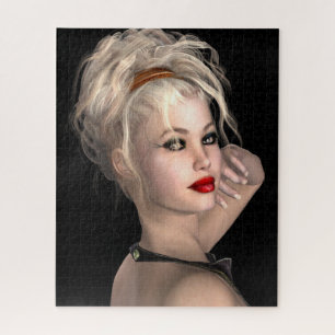 Puzzle Belle femme Imaginaire blonde