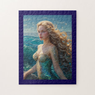 Puzzle Belle fille de sirène dans l'océan