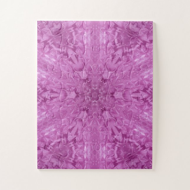Puzzle Belle fille rose dentelle Motif Kaleidoscope (Vertical)