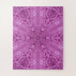 Puzzle Belle fille rose dentelle Motif Kaleidoscope