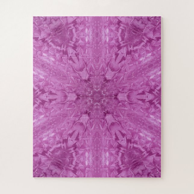 Puzzle Belle fille rose dentelle Motif Kaleidoscope (Vertical)