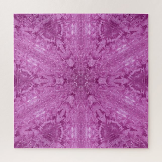 Puzzle Belle fille rose dentelle Motif Kaleidoscope (Vertical)