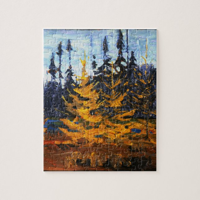 Puzzle Belle forêt d'automne canadienne par Tom Thomson (Vertical)