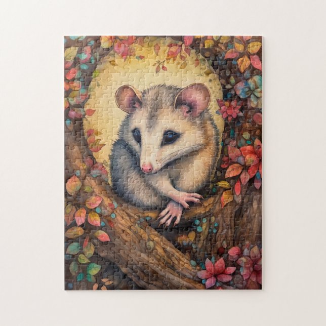 Puzzle Belle Forêt de Boho Animal/Possum (Vertical)