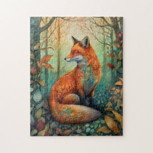 Puzzle Belle Forêt de Boho Animal/Renard
