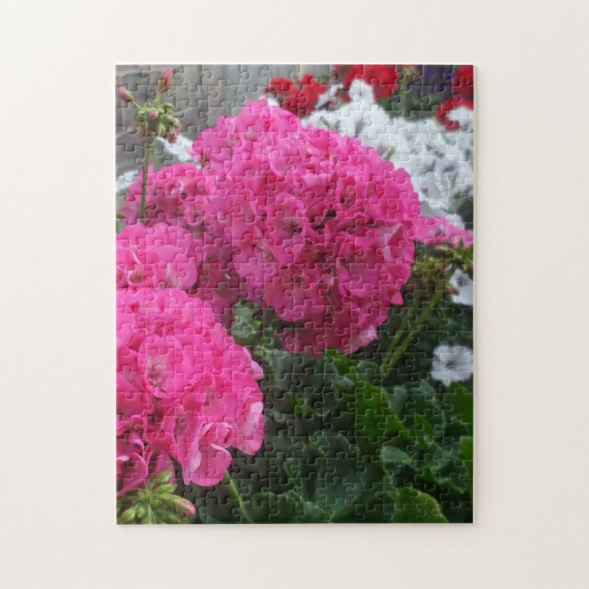 Puzzle Belle Geraniums rouges (Vertical)