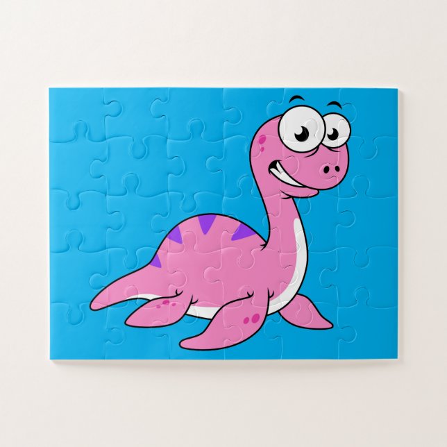 Puzzle Belle Illustration Du Monstre Loch Ness. (Horizontal)