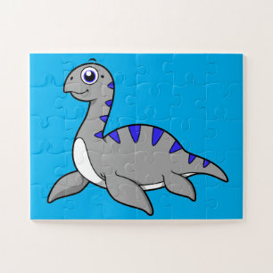 Puzzle Belle Illustration D'Un Monstre Loch Ness.
