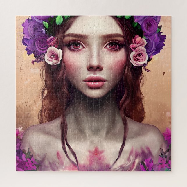 Puzzle Belle Imaginaire Enchantress Art AI (Vertical)