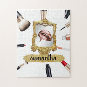 Puzzle Belle maquillage Beauté Élégant Chic Personnalisé