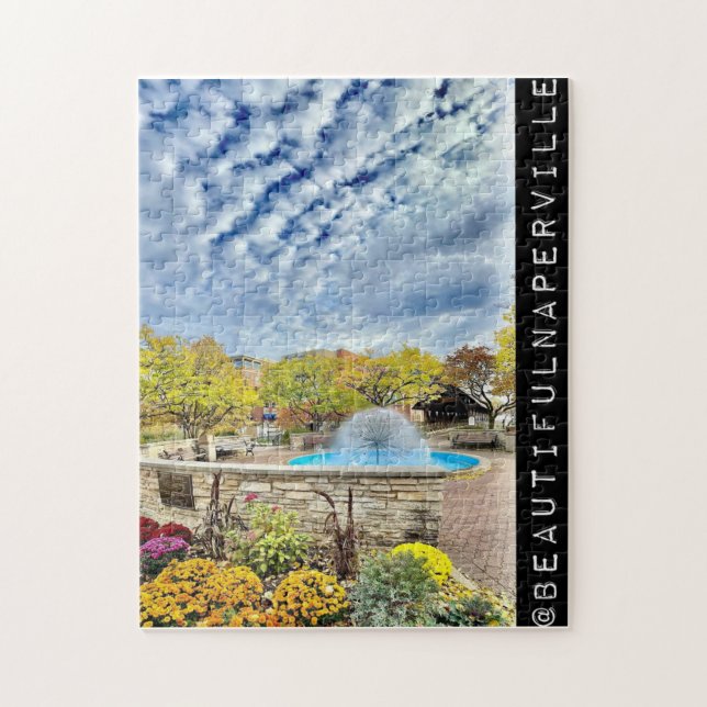 Puzzle Belle Naperville - Fontaine Nuageuse Dandelion (Vertical)