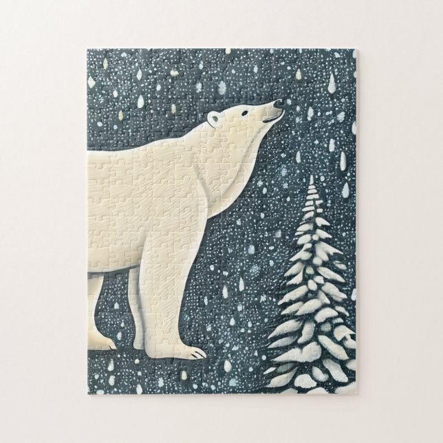 Puzzle Belle Ours Polaire Artique (Vertical)